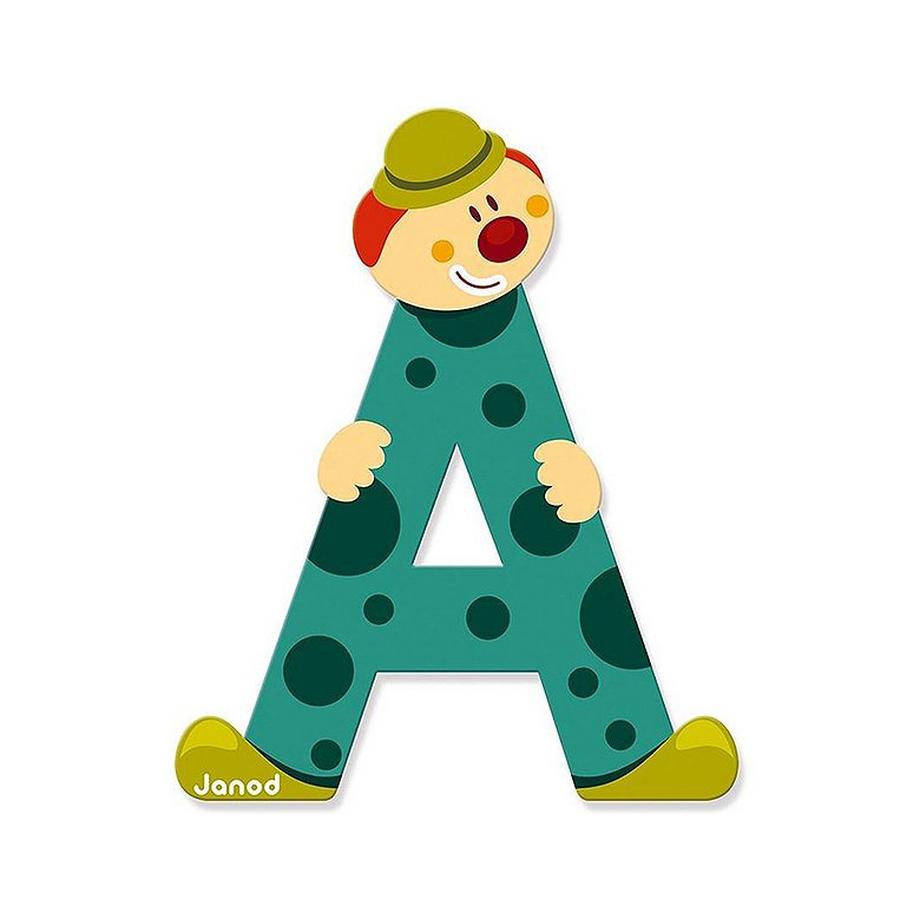 Janod Buchstaben Clown A  
