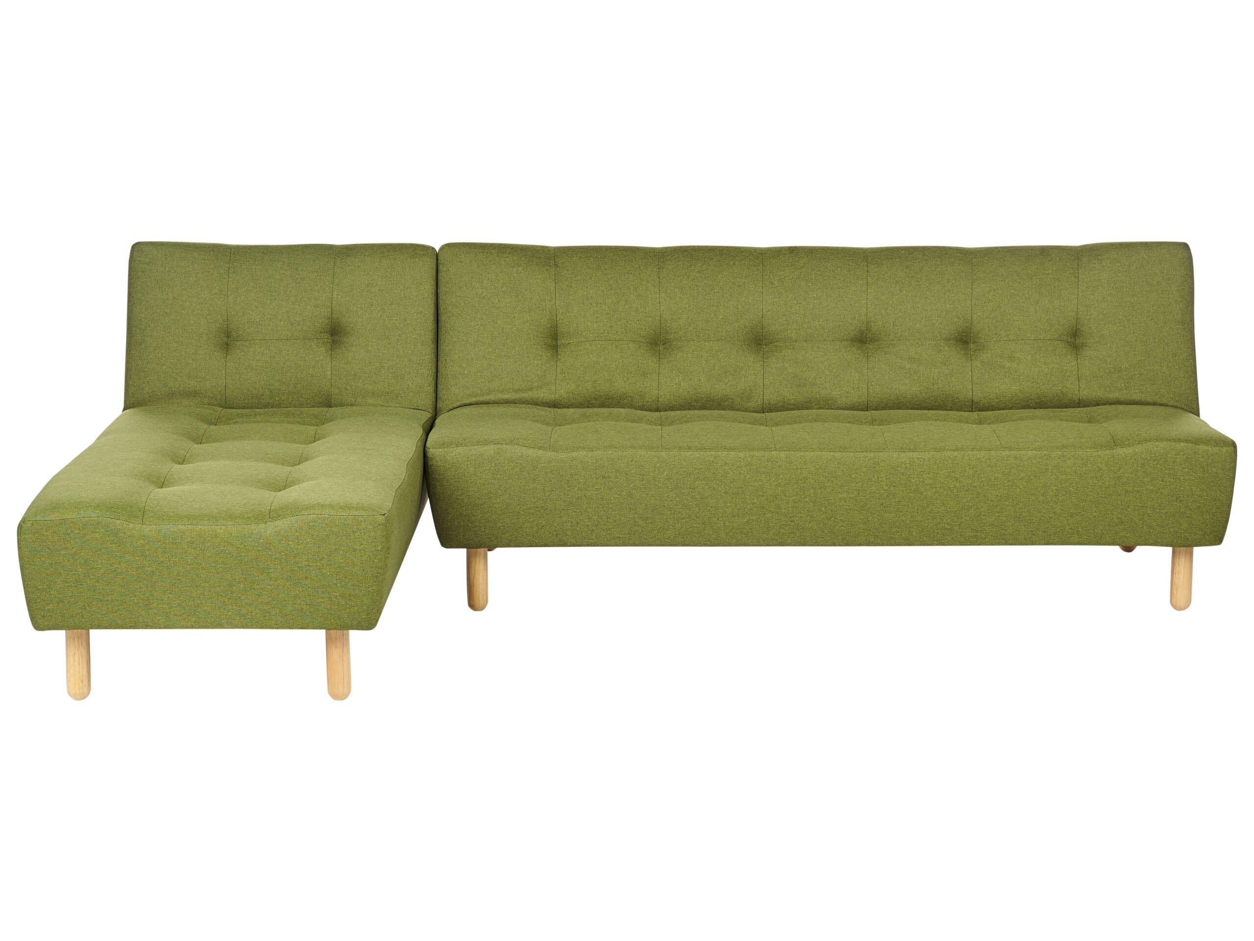 Beliani Rechtsseitiges Ecksofa aus Polyester Modern ALSTEN  