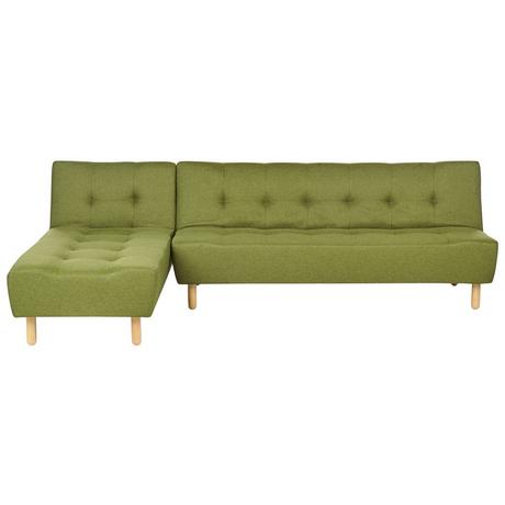 Beliani Rechtsseitiges Ecksofa aus Polyester Modern ALSTEN  