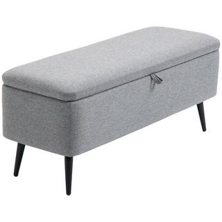 Northio Banc, peut supporter jusqu'à 150 kg, banquette rembourrée avec espace de rangement, banquette de lit avec pieds en acier pour salon, couloir, chambre, 101x38,5x44,5cm  