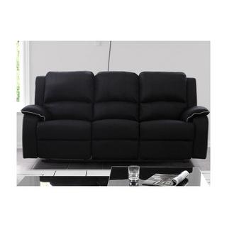 Vente-unique Couchgarnitur Relax Microfaser 3+1 HERNANI  