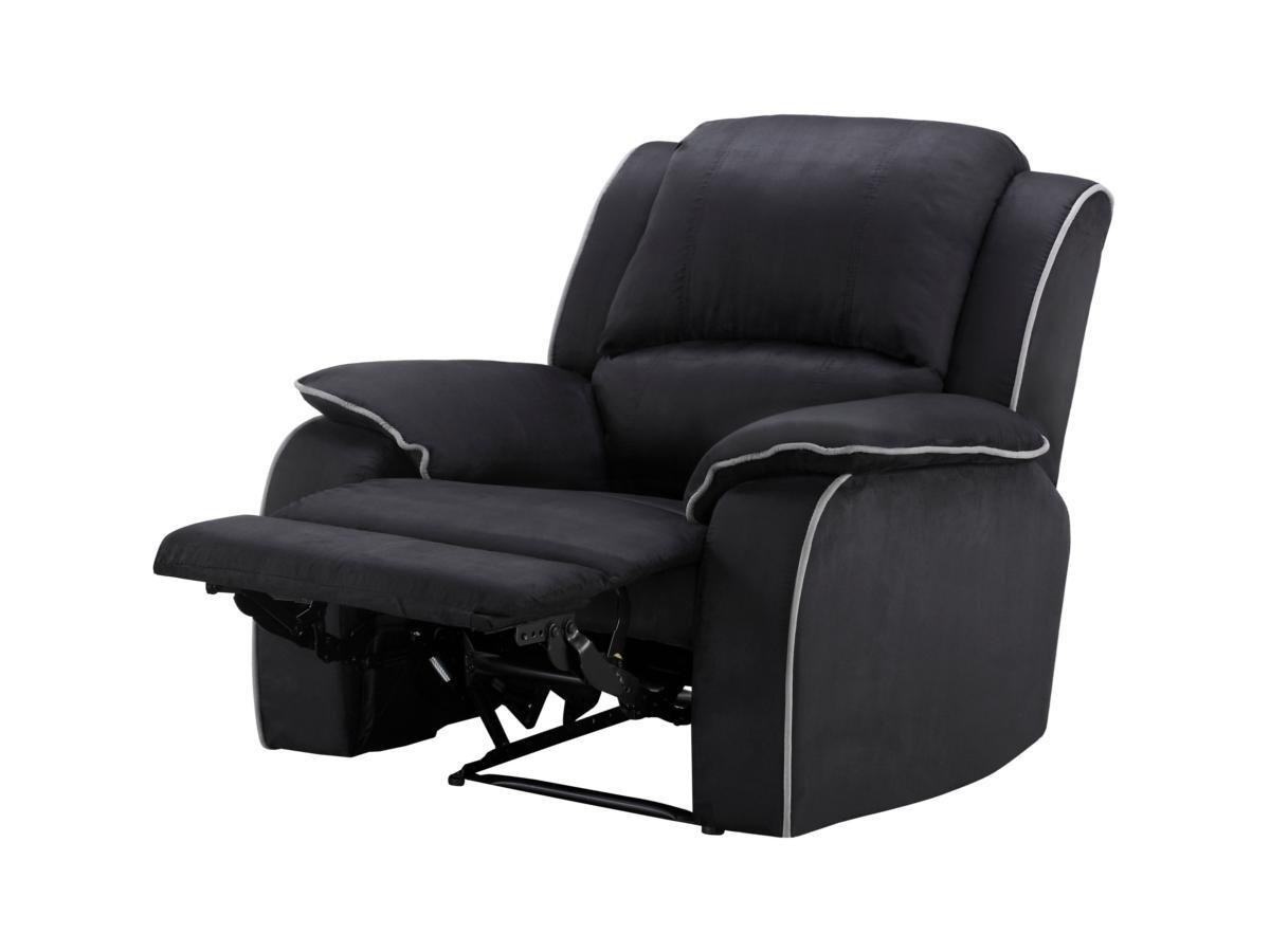 Vente-unique Couchgarnitur Relax Microfaser 3+1 HERNANI  