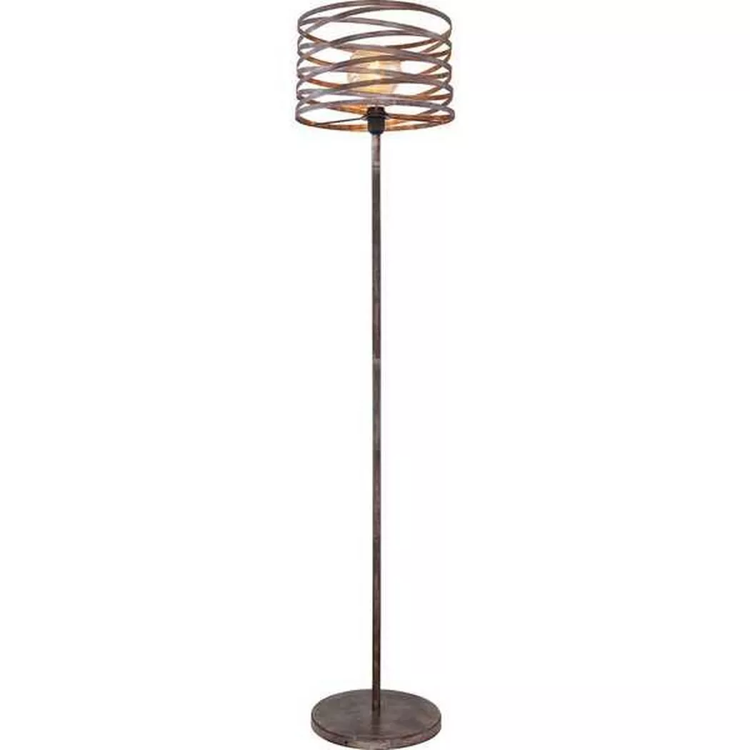 mutoni – Stehleuchte Marco Metall rostfarben 1xE27, One Size, Rot