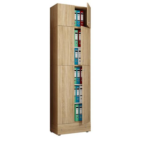 VCM XXL Armoire de bureau Armoire à dossiers Livres Meubles de bureau Classeur Armoire Lona 5f A Tiroir  