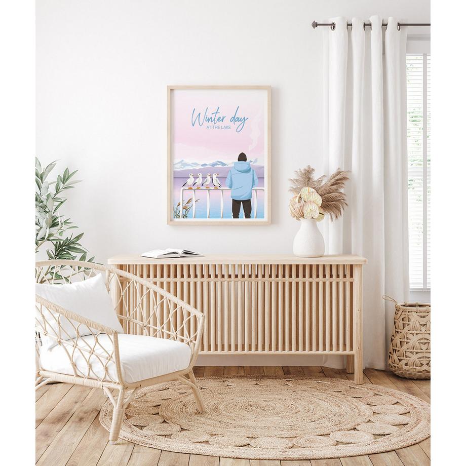 La-Jonx Affiche de Hiver au lac  