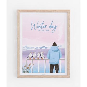 Hiver au lac - Poster