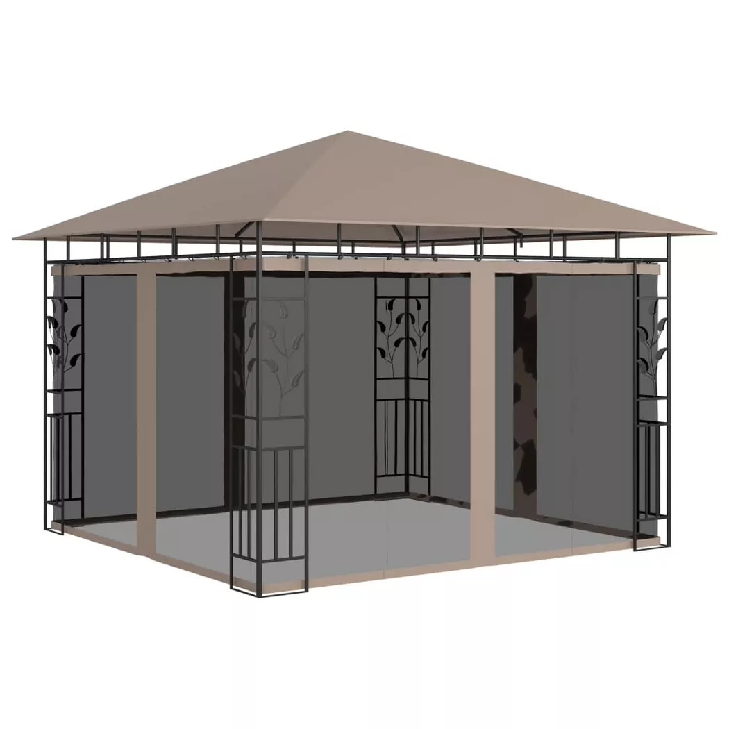 VidaXL - Gartenpavillon gewebe, One Size, Beige