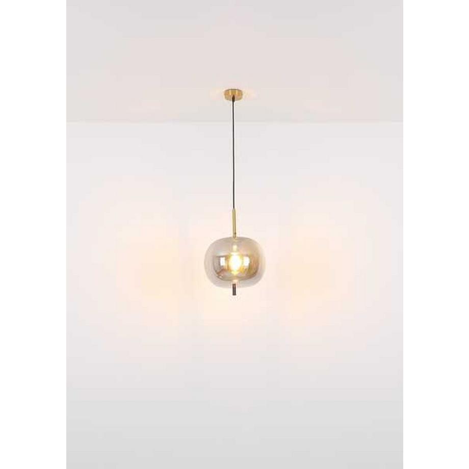 mutoni Lampe à suspension Blacky I métal 1xE27  