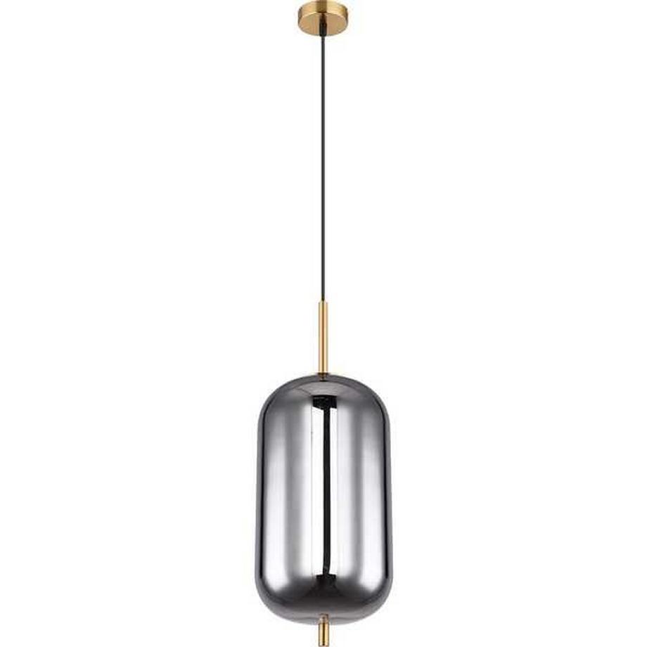 mutoni Lampe à suspension Blacky I métal 1xE27  