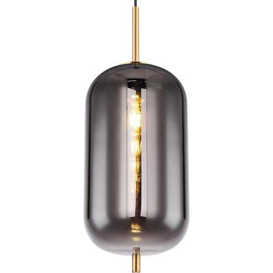 mutoni Lampe à suspension Blacky I métal 1xE27  