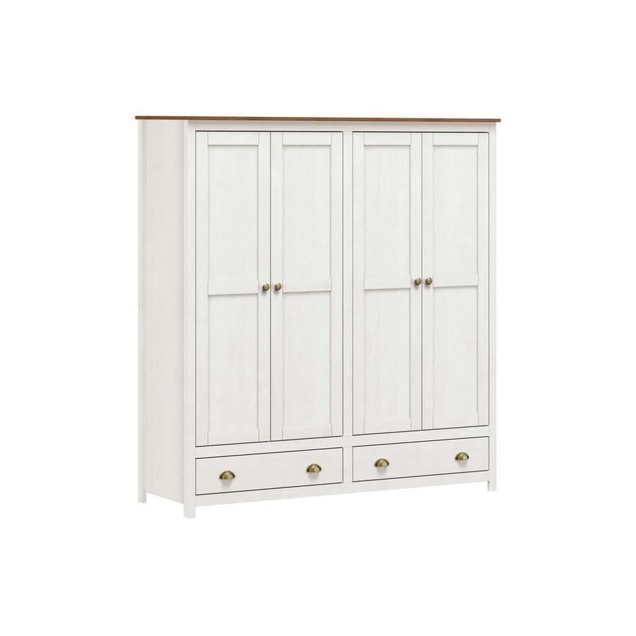 Armoire Espira pin blanc 176x185