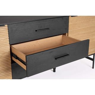 mutoni Credenza Allycia nera naturale 164x40  