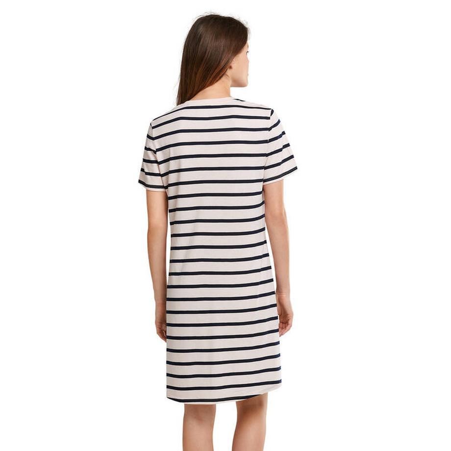 Schiesser Gestreiftes Kurzarm Sleepshirt  