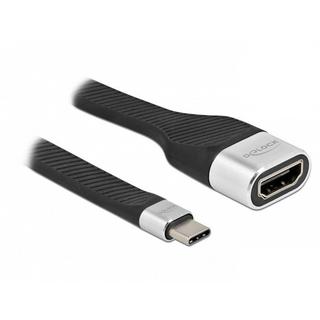 DeLock  FPC Flachbandkabel USB Type-C zu HDMI (DP Alt Mode) 4K 60 Hz 14 cm (0.14 m) 