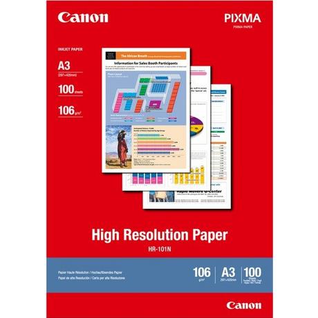 Canon CANON Papier High Resolution A3 HR101NA3 InkJet 110g 100 Blatt  