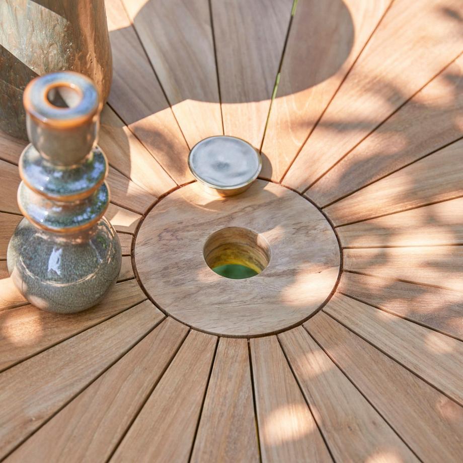 Tikamoon Outdoor Gartenmöbel Set aus massivem Teak 2 Lehnstühle Andria  