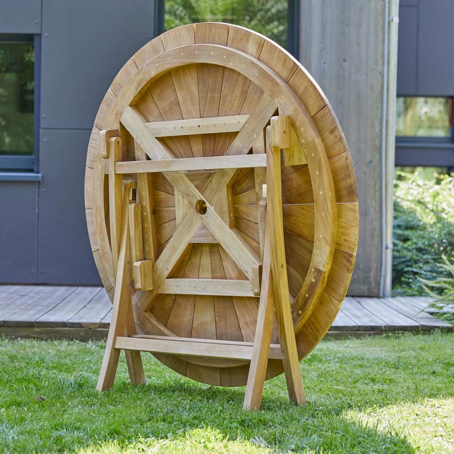 Tikamoon Outdoor Gartenmöbel Set aus massivem Teak 2 Lehnstühle Andria  