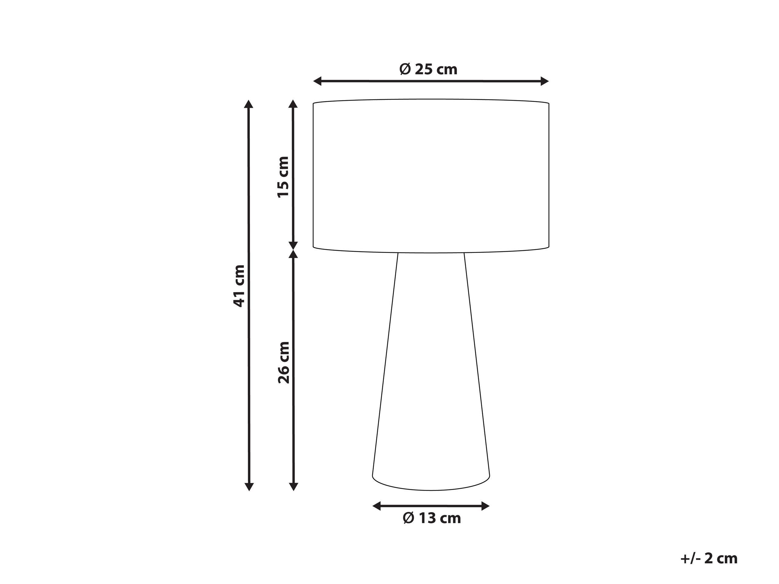 Beliani Lampe à poser en Feuille de palmier Boho WELMEL  