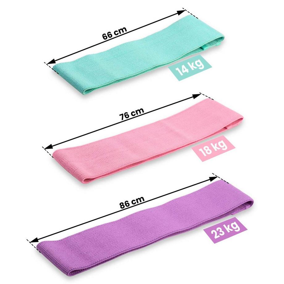 B2X  Set mit Trainingsbändern für Krafttraining NS-961 Neo-Sport, 3-tlg 