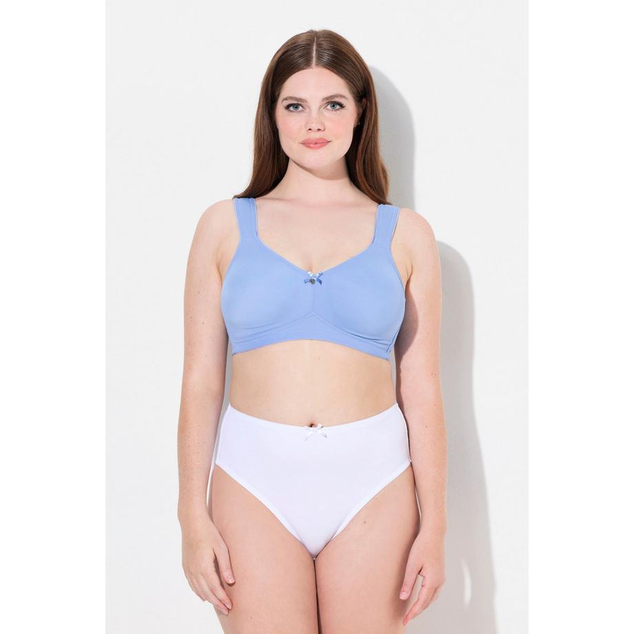 Ulla Popken Soutien-gorge sans armatures microfibre bretelles larges  