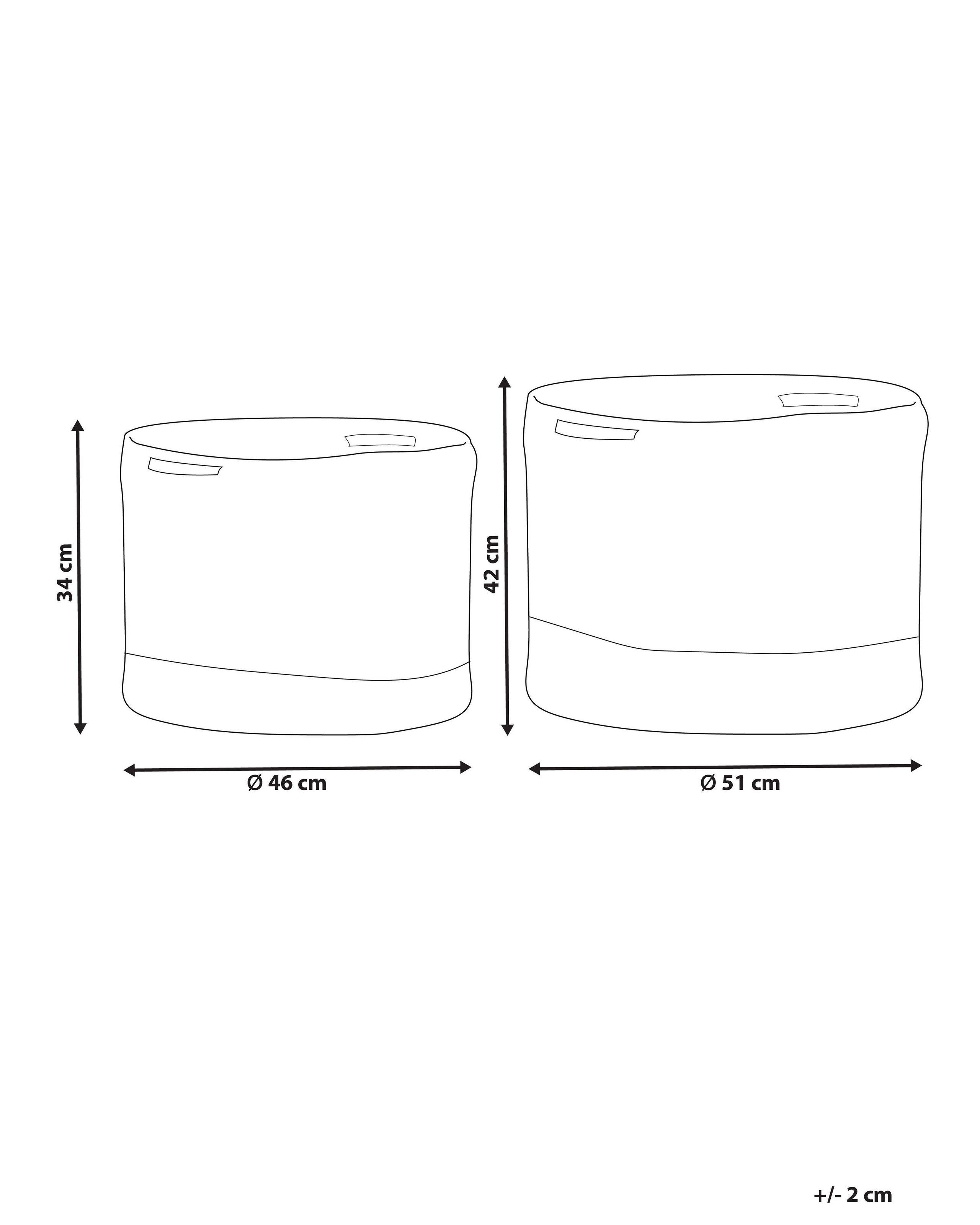 Beliani Korb en Cotone Classico KAHAN  