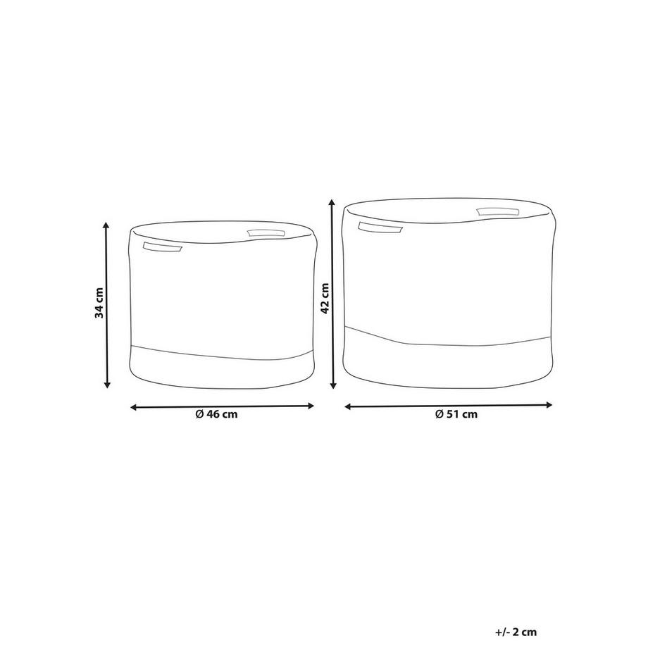 Beliani Korb en Cotone Classico KAHAN  