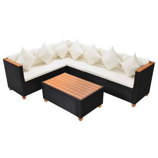 VidaXL set mobili da giardino Polirattan  