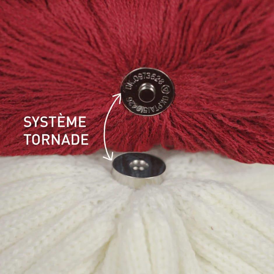 CABAIA Creamy Gin Zopfmuster Mütze  