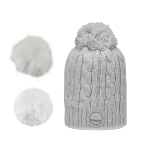 CABAIA Creamy Gin Zopfmuster Mütze  