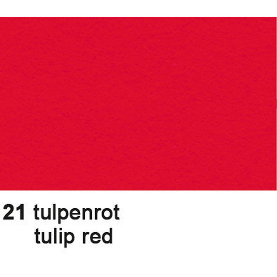 Ursus URSUS Tonzeichenpapier A4 2174621 130g. tulpenrot 100 Blatt  