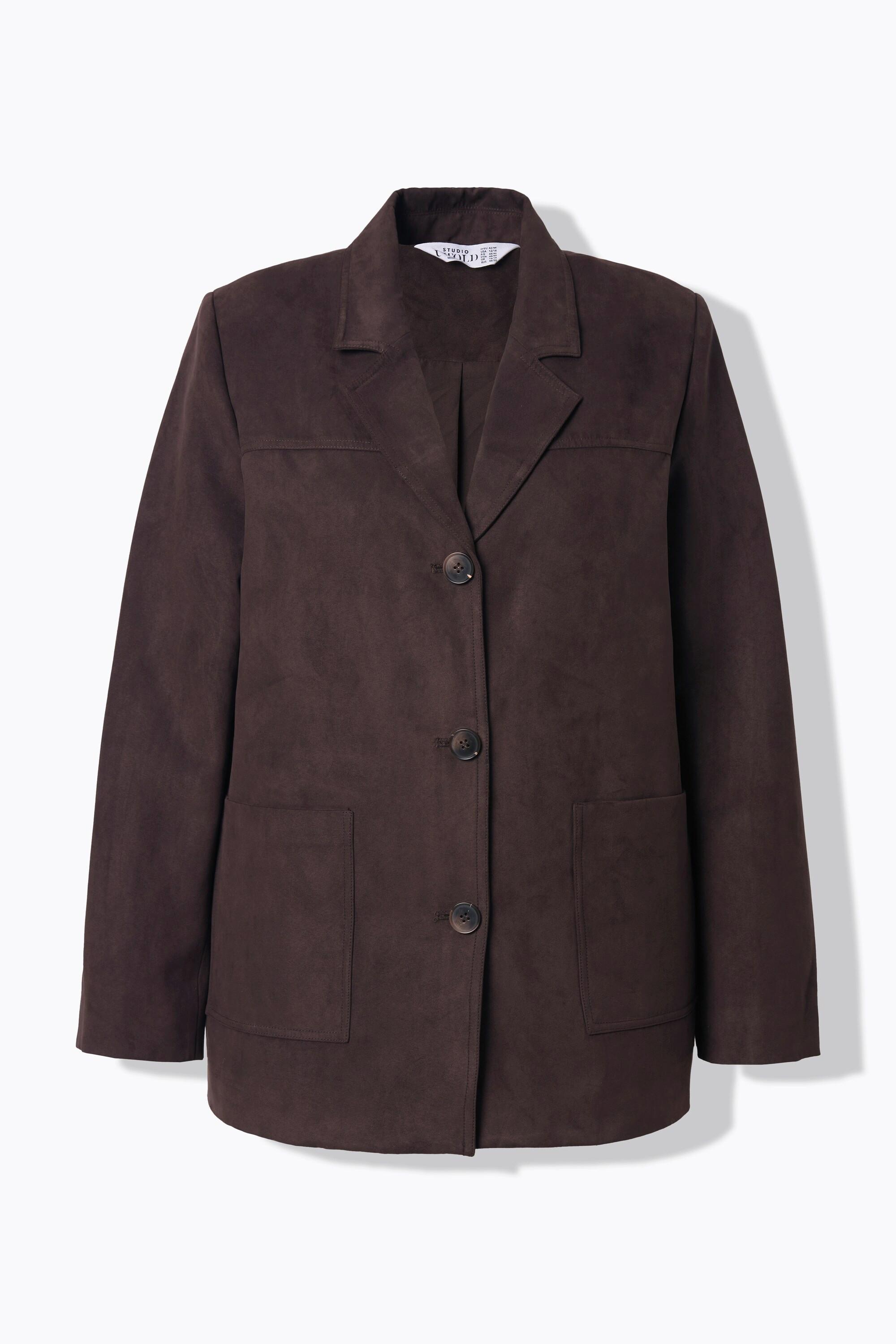 Studio Untold Blazer Scamosciato Taglio Ampio Revers  