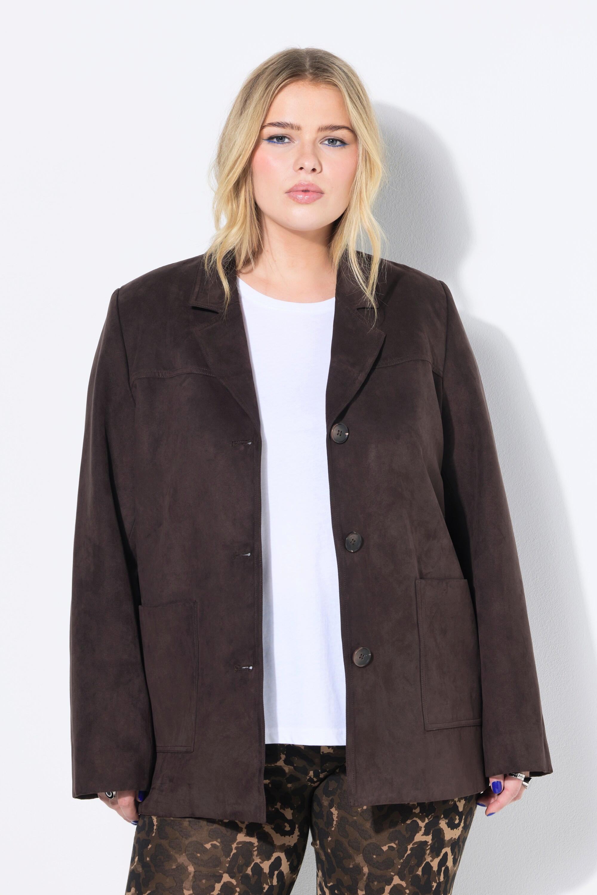 Studio Untold Blazer Scamosciato Taglio Ampio Revers  