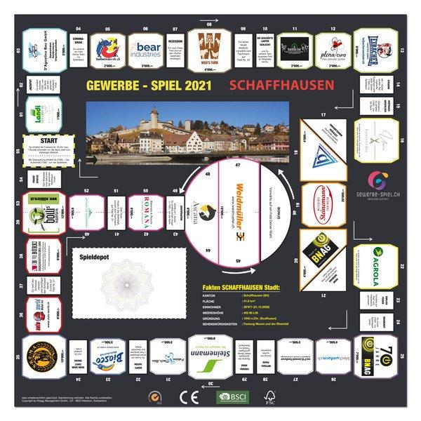 GEWERBE-SPIEL  Brettspiel SCHAFFHAUSEN Stadt (Deutsch) 