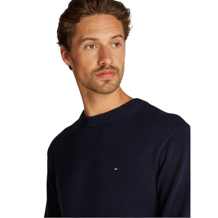 TOMMY HILFIGER  Pullover, Rundhalsausschnitt, Regulär, Langärmlig 