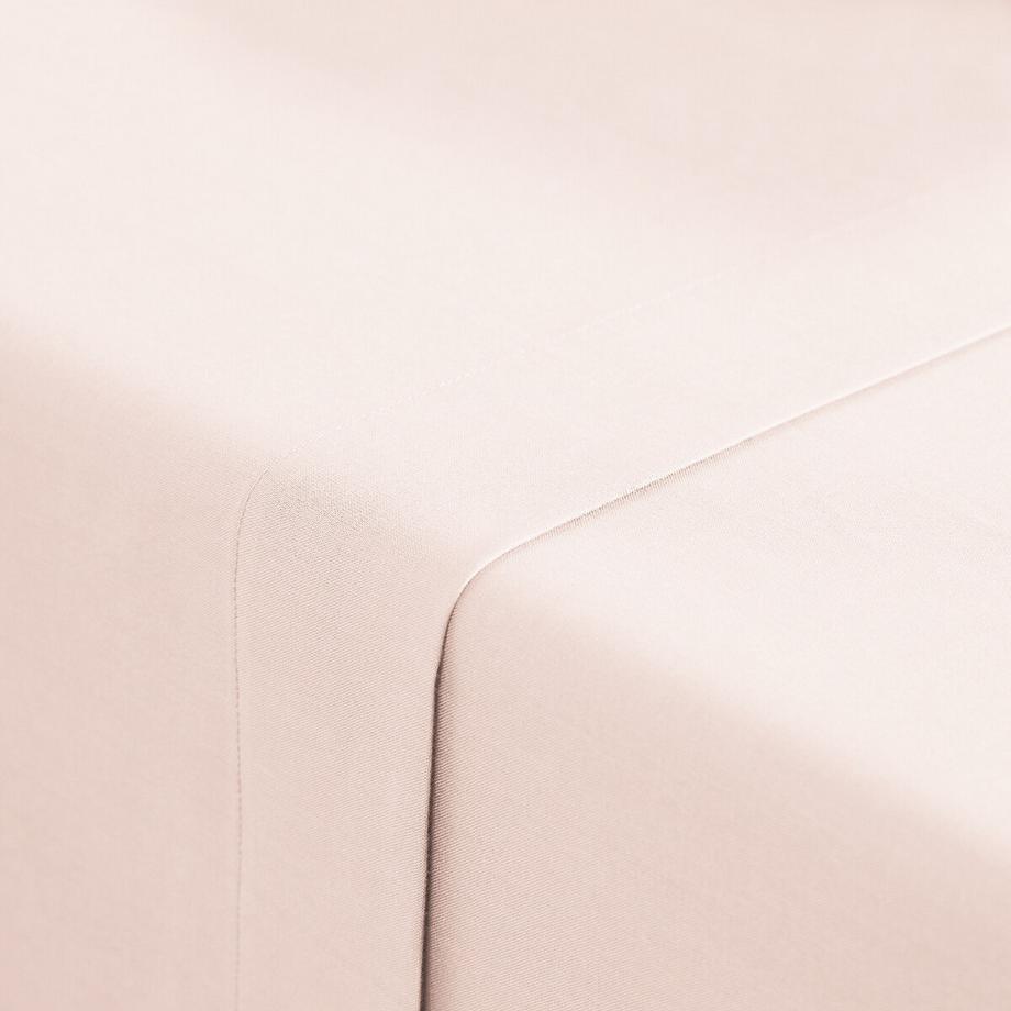 Drap plat uni en polycoton