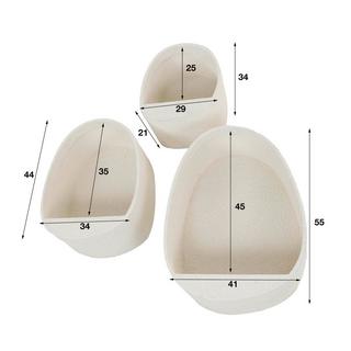 mutoni Etagère murale Stone (lot de 3)  