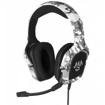 Ares Kopfhörer Kabelgebunden Kopfband Gaming Schwarz, Grau, Weiß