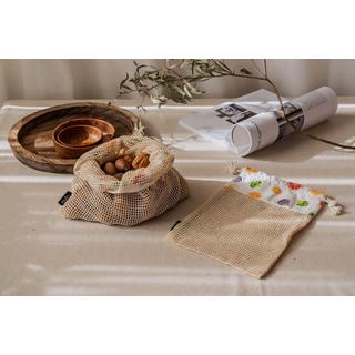 Nuts Innovations 2er Set Früchte- und Gemüsenetz Obst u. Gemüse, M und L  