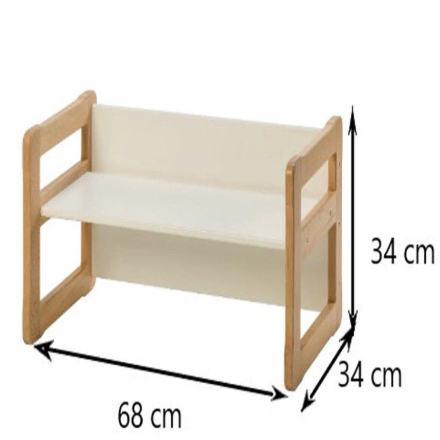 Montessori Montessori-Möbel - Set für das Kinderzimmer mit zwei Bänken  