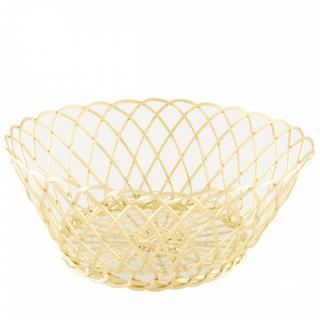 Aulica PANIER ROND METAL DORE 28CM  