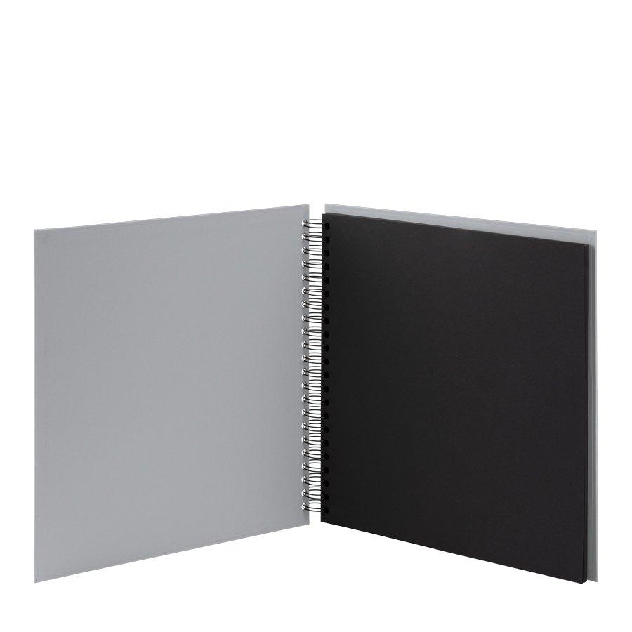 Rössler Rössler S.O.H.O. album fotografico e portalistino Grigio 60 fogli 290 x 290 Rilegatura a spirale  