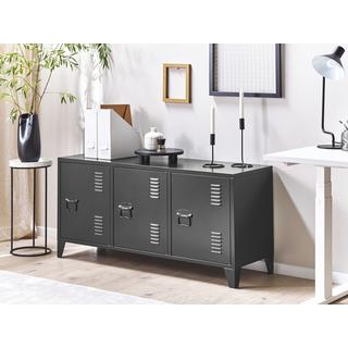 Beliani Commode 3 portes en Acier Moderne CARDIFF  