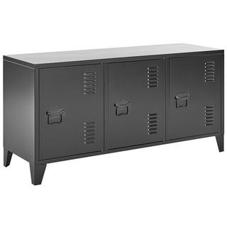 Beliani Commode 3 portes en Acier Moderne CARDIFF  