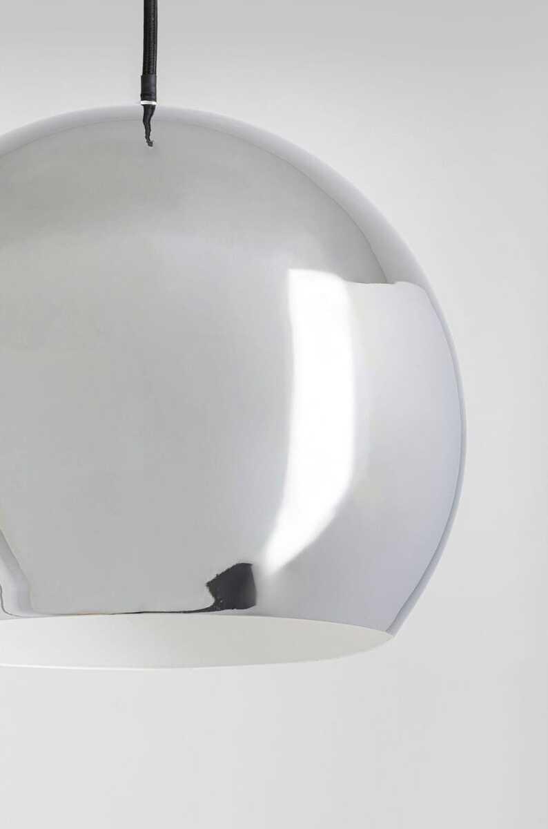 KARE Design Hängeleuchte Caldaia Silber rund 25  