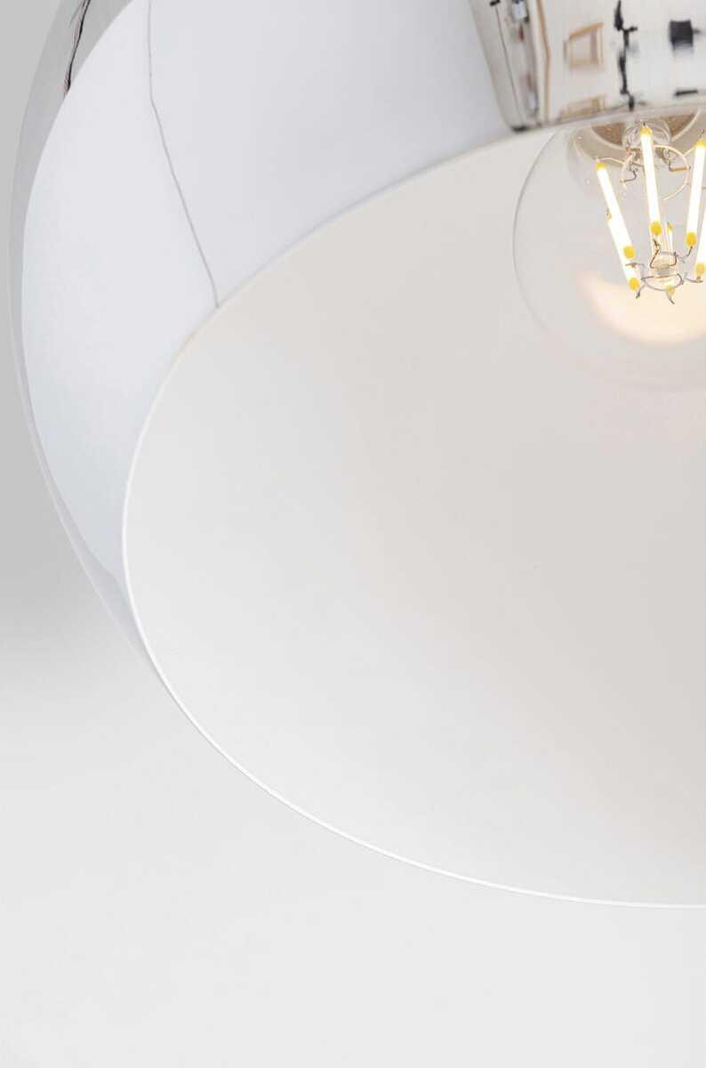 KARE Design Hängeleuchte Caldaia Silber rund 25  