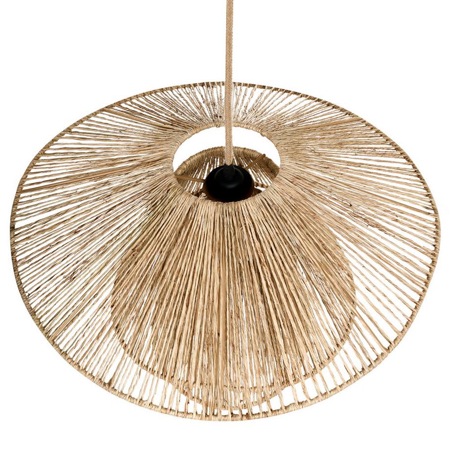 Beliani Lampe suspension en Jute Rustique BEDAS  