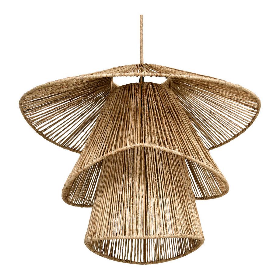 Beliani Lampe suspension en Jute Rustique BEDAS  