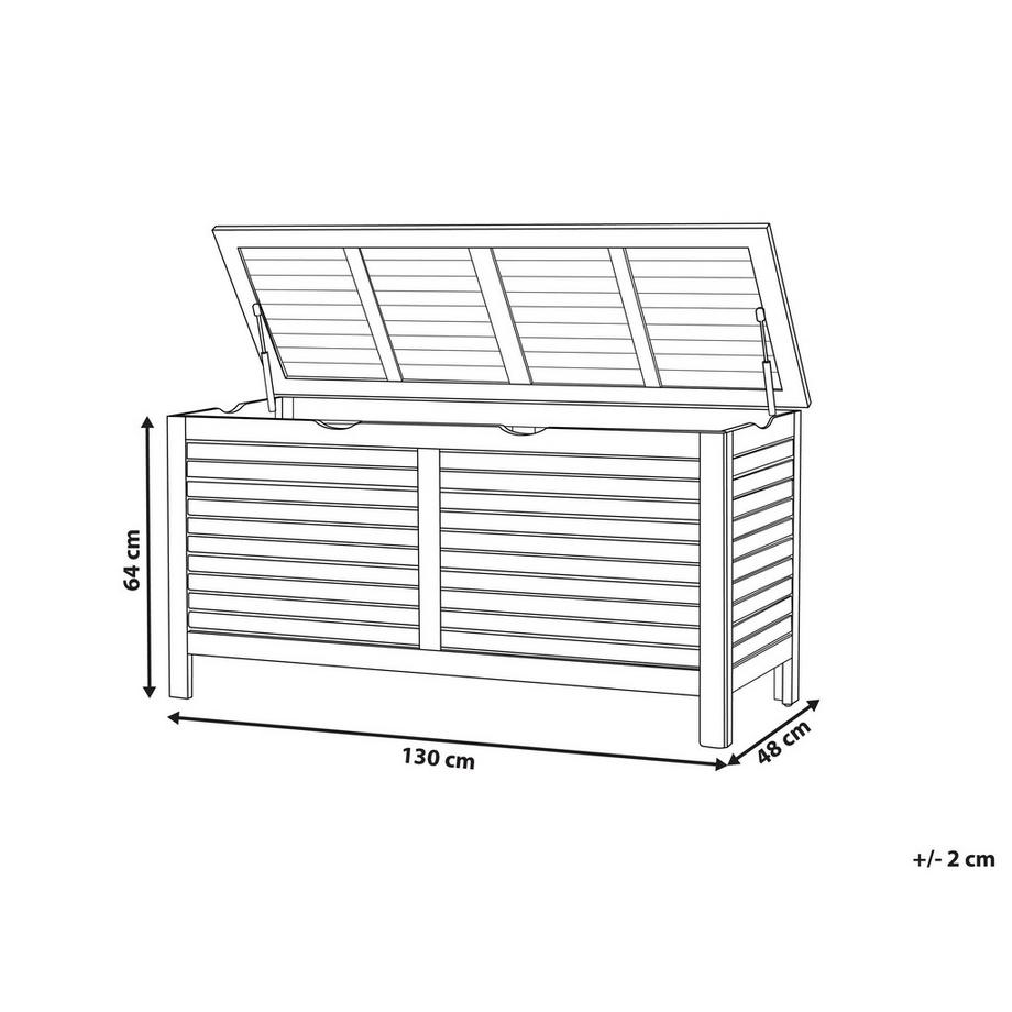 Beliani Aufbewahrungsbox aus Akazienholz  RIVIERA  