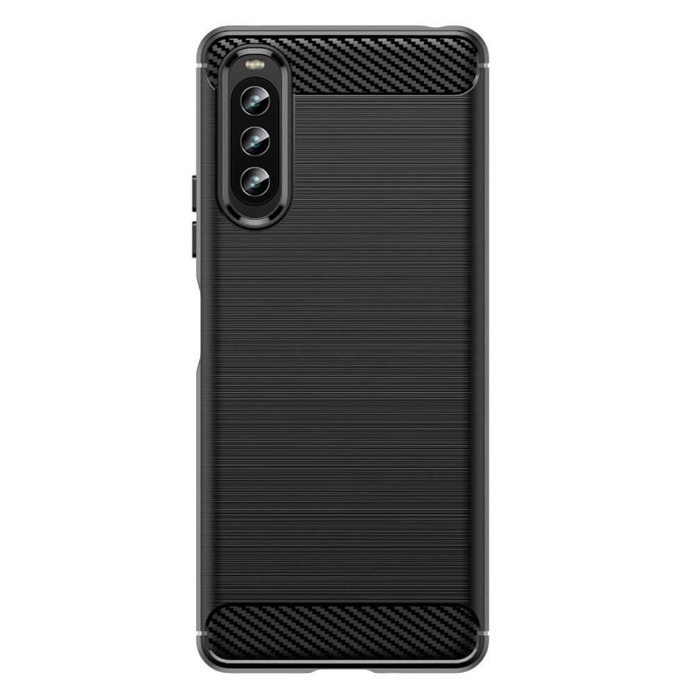 Cover-Discount  Sony Xperia 10 Iv - Housse Mã©Tal Look Carbone 