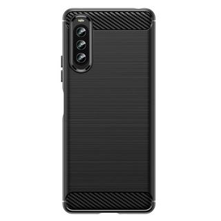 Cover-Discount  Sony Xperia 10 Iv - Housse Mã©Tal Look Carbone 